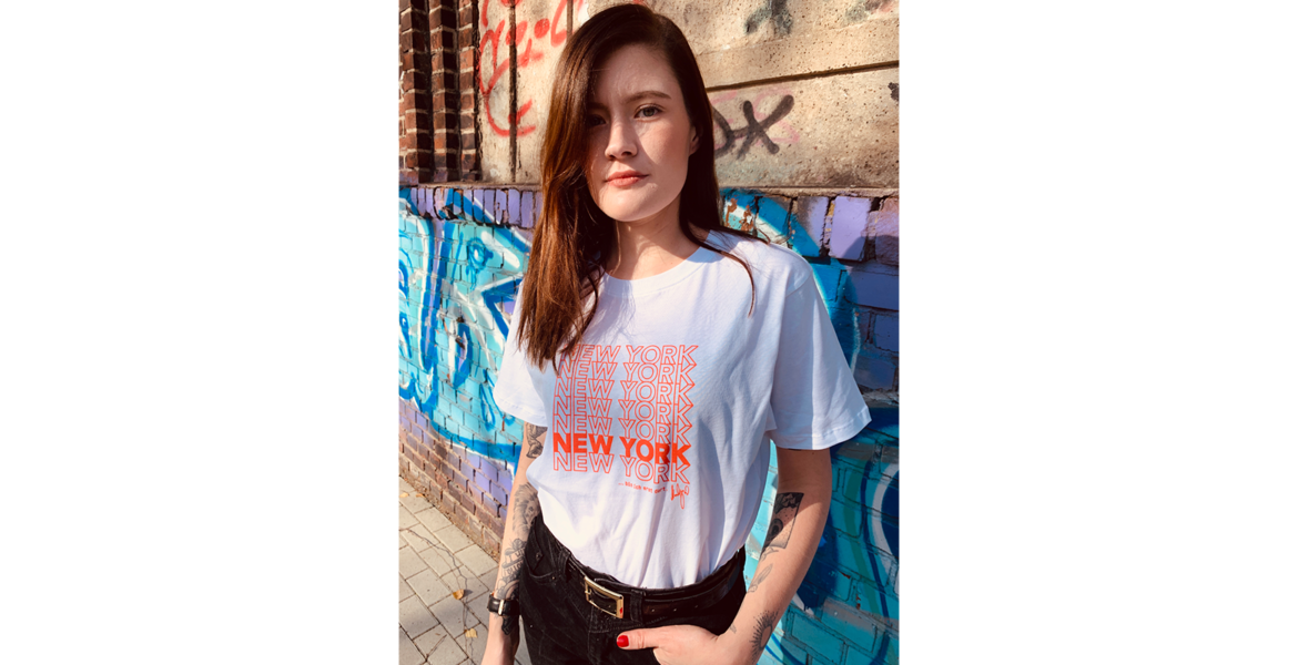  NEW YORK Shirt (unisex • weiß),  